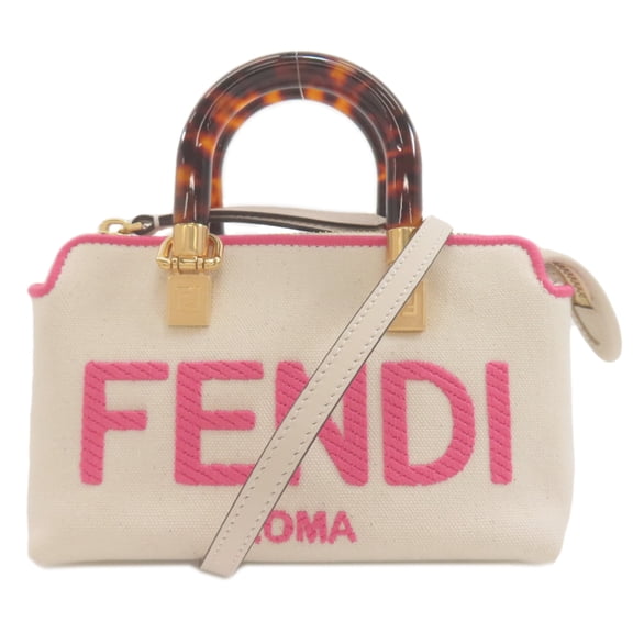 Pre-Owned FENDI Mini By The Way 2-Way Handbag Canvas Women's (Good)
