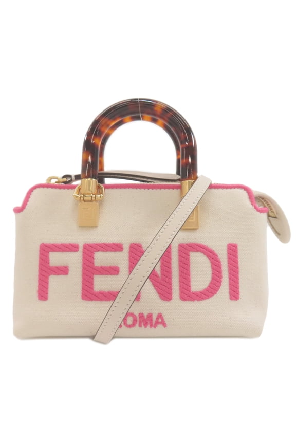 Pre-Owned FENDI Mini By The Way 2-Way Handbag Canvas Women's (Good)
