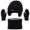 Black, variant on ShomPort 3PC Winter Warm Set for Girls Fleece Lined Earflap Cable Knitted Beanies Neck Warmer Touchscreen Gloves Cute Outfits