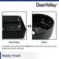 thumbnail image 5 of DeerValley Ceramic Rectangular Vessel Sink for Bathroom ,Hotel,Balck,DV-1V0010, 5 of 11