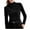 Black Womens Blouses, variant on Velvet Tops for Women Mock Neck Sweater Long Sleeve Shirts Slim Fit Pullover T-Shirts