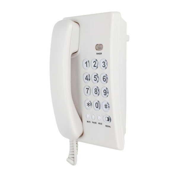 KXT504 Desktop Corded Telephone, Large Landline Phone with Flash Mute Function, for Home Office Hotel