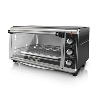 BLACK+DECKER 4-Slice Toaster Oven, Easy Controls, Stainless Steel, TO1760SS  