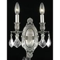 thumbnail image 2 of Elegant Lighting Rosalia Traditional Pewter 2 Light E12 Crystal Wall Sconce, 2 of 2