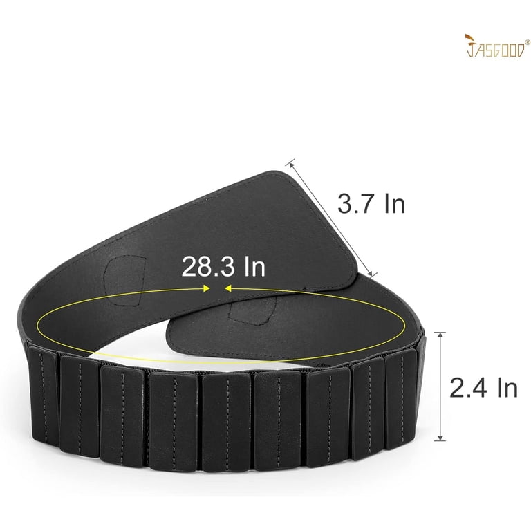 Wide Elastic Stretch Waist Belt Women