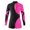 Hot Pink, variant on MSemis Girls One-Piece Gymnastics Leotard Shiny Long Sleeve Ballet Unitard with Shorts