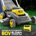 thumbnail image 2 of 26-Inch Self-Propelled Lawn Mower 80V Lithium-Ion Dual-Force Cutting Cordless, 2 of 9