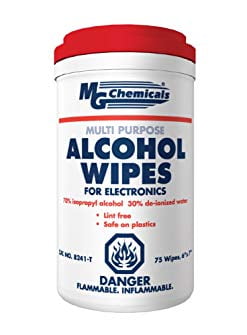 MG Chemicals 70% Isopropyl Alcohol Wipe 6 Length x  5 Width Box of 25 