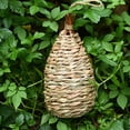 thumbnail image 3 of Mairbeon Hanging Nest Natural Dissipate Heat Straw Delicate Woven Bird House for Pet, 3 of 8