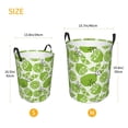 thumbnail image 5 of Balery Green Various Lemons Round Laundry Basket with Handles Waterproof Freestanding Laundry Hamper for Clothes Toys in the Dorm and Family-, 5 of 8