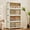 4-tier-White, variant on Stackable Storage Bins, 378QT Plastic Bins for Storage with Lids, 3-Tier Plastic Storages Drawers with Magnetic Doors & Wheels, Foldable Closet Organizers for Home, Dorm, White
