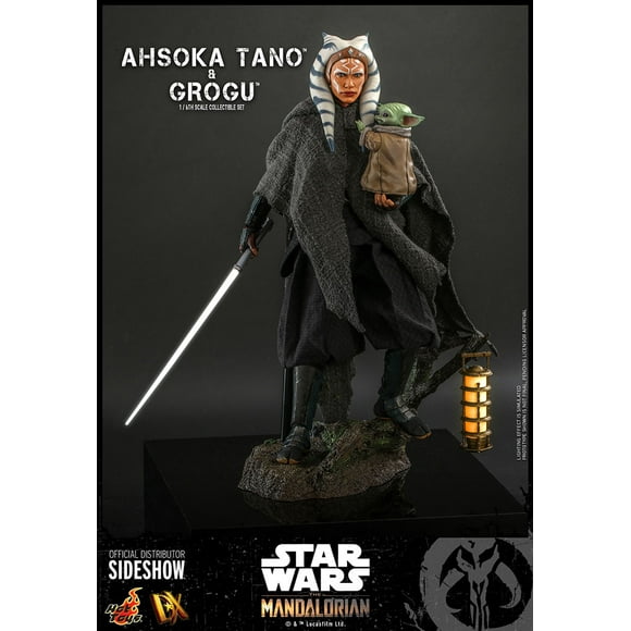 Star Wars The Mandalorian 11 Inch Action Figure 1/6 Scale DX21 - Ahsoka Tano and Grogu Hot Toys 908145