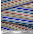 thumbnail image 3 of Soimoi Silk Fabric Horizontal Stripe Print Fabric by Yard 42 Inch Wide, 3 of 3