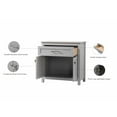 thumbnail image 4 of Elegant Kitchen and Bath 30 Inch Wide Bathroom Storage Freestanding Cabinet In Grey, 4 of 14