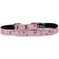 thumbnail image 2 of Mirage Pet 126-020 38LPK12 Roses Nylon Dog Collar with Classic Buckle 0.37 in., Pink - Size 12, 2 of 2