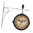 thumbnail image 2 of Guardoinrt Wall Clock 8.58inch Metal Round Double clock is made ded for Kitchen Room Outdoor, 2 of 6