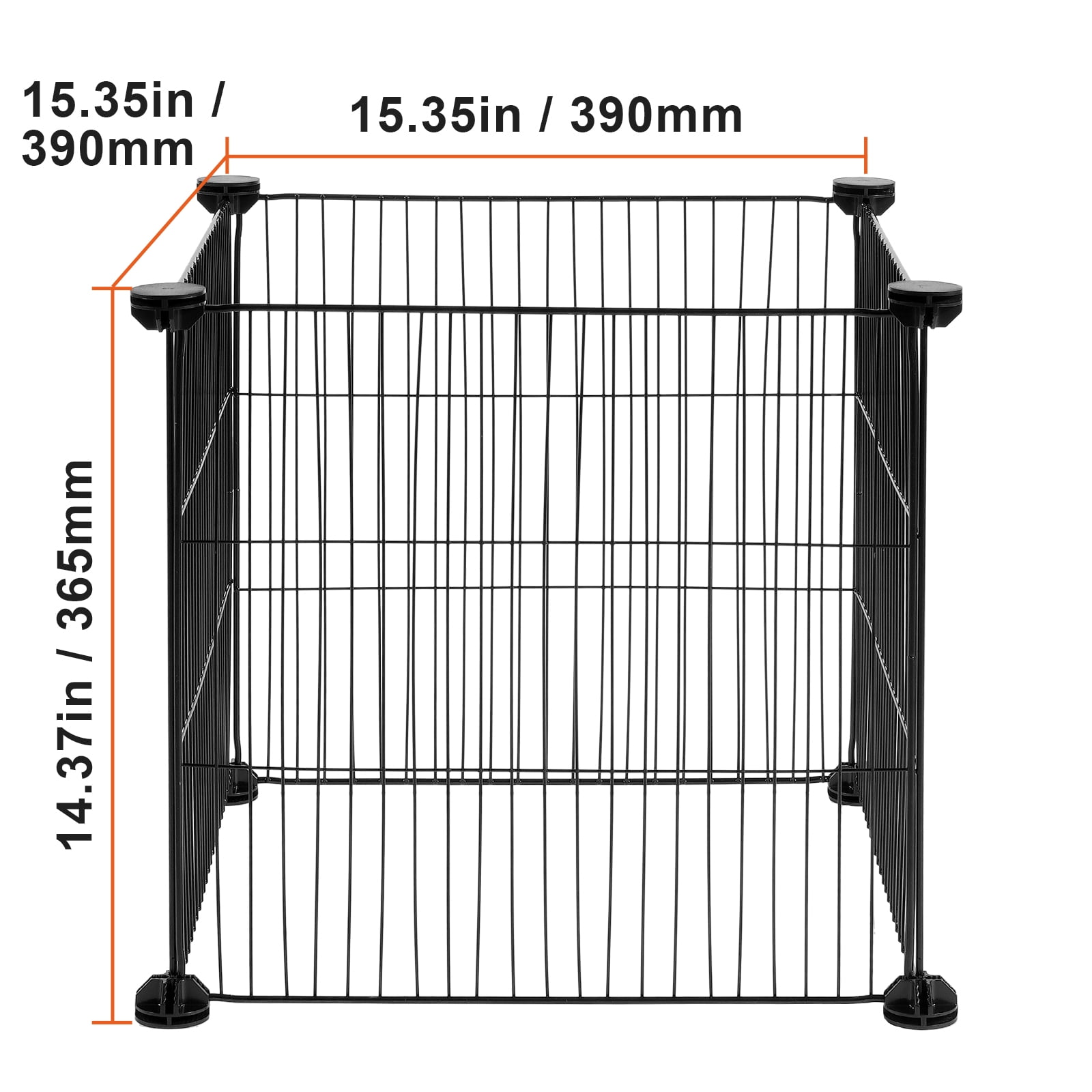 VEVOR 5 pack Plant Protector from Animals, 15.35'' x 15.35'' Chicken Wire Plant Protector, Plant Cages for Outdoor Plants, Flowers & Vegetables, Keeps Bunny Chicken Squirrels Out, 20pcs Metal Mesh