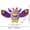 Purple Bird, variant on New cute cartoon Q-version music monster plush toy creative doll fan collection birthday gift