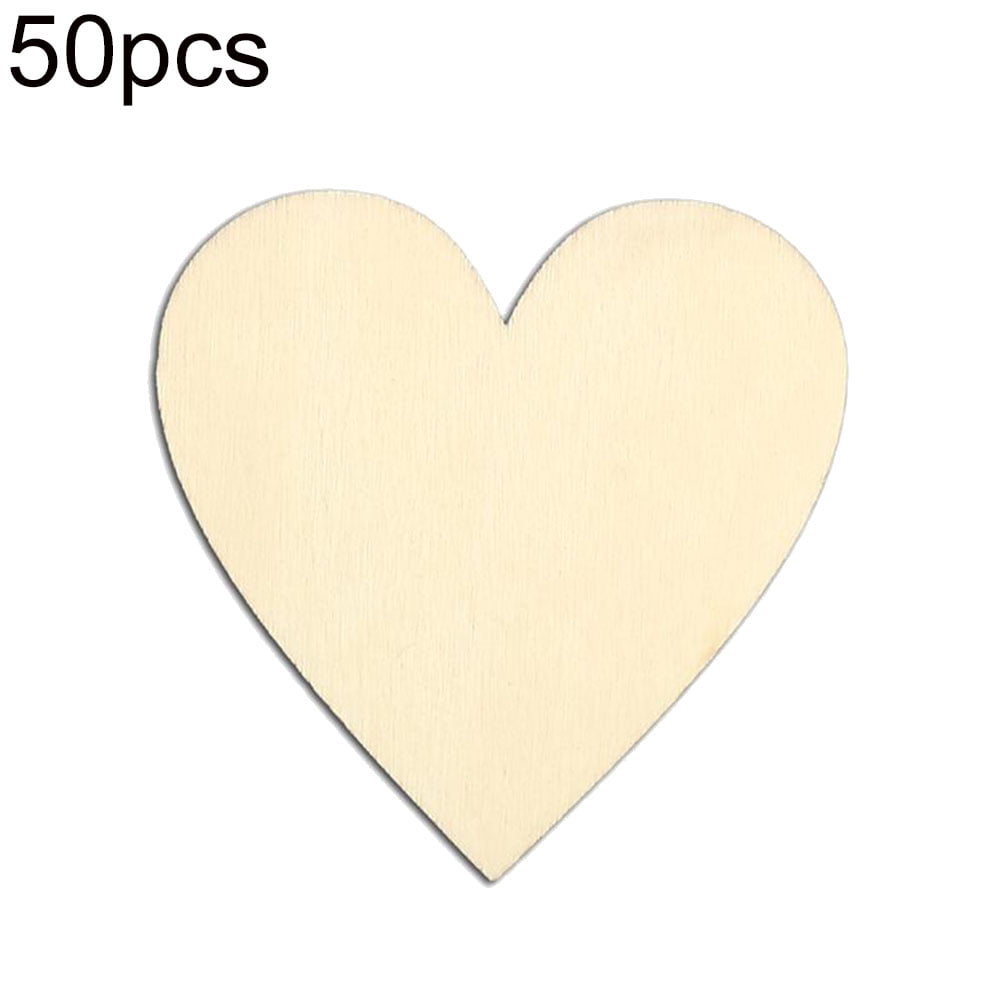 60pcs MINI Love Heart Wooden Pegs Photo Clips Craft Wedding Party Room Decor 