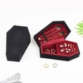 thumbnail image 4 of Osdhezcn Elegant Coffin Shaped Box Gothic Style Jewelry Container Vintage Rings Necklace Holder Fashionanable Halloween Decor, 4 of 8