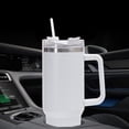 thumbnail image 4 of Termo Taza de paja de café de acero inoxidable portátil 40 oz para viajes al aire libre (blanco) Ehuebsd Libre de BPA, 4 of 7