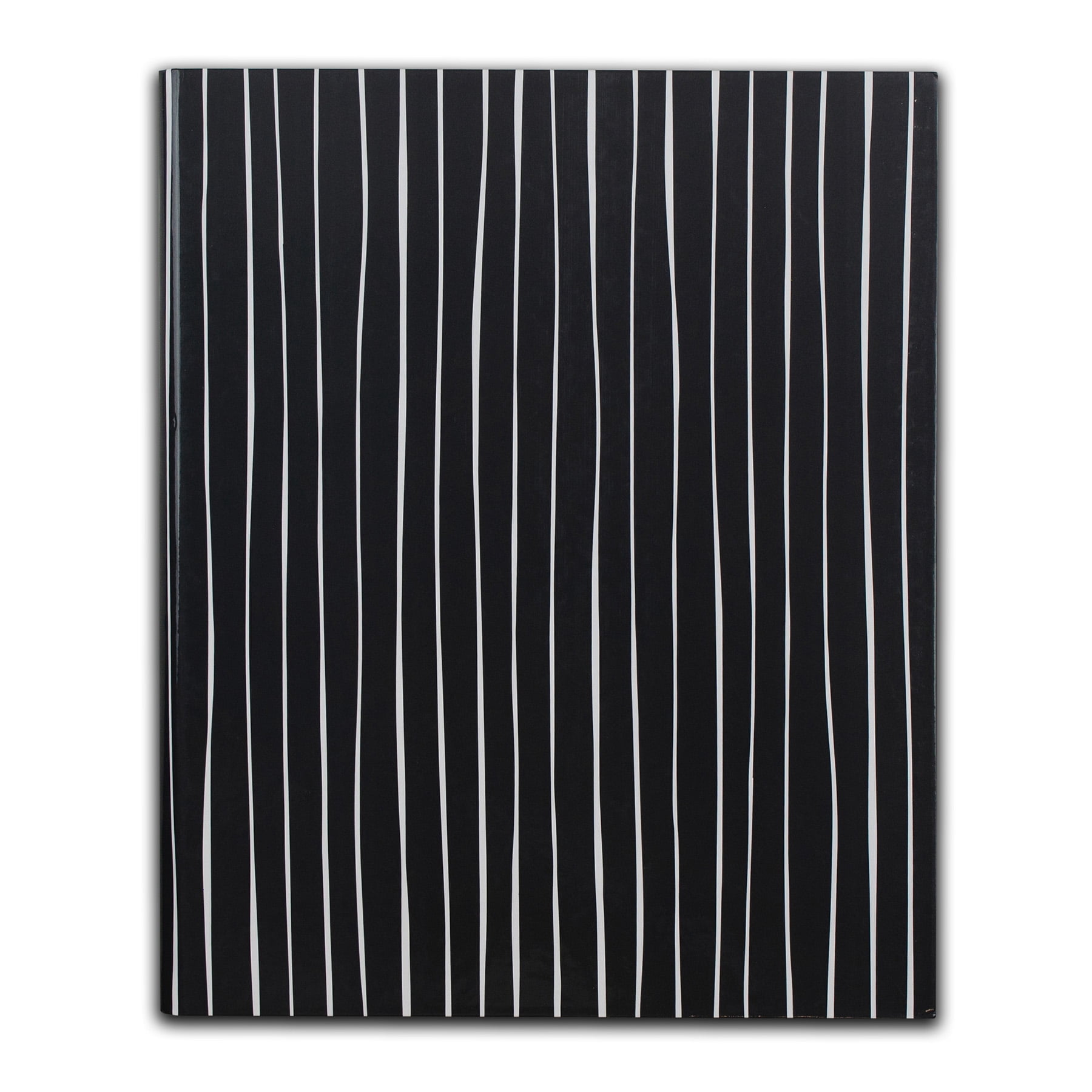 C-Line Professional Hardbound Notebook, 96 Page, College Ruled, 8-1/2" x 10-7/8", Charcoal & White Stripes, Pack of 2