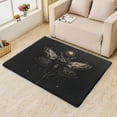 thumbnail image 2 of Moth Rugs for Bedroom - Moth Rug & Home Decor, Butterfly Celestial Rugs for Entryway, Washable Rugs, 2x3 Area Rug, Non Slip Soft Indoor Door Mat, Black Aesthetic Carpet & Room Decorations, 2 of 7