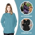 thumbnail image 5 of Women's Warm Up Medical Scrub Jacket (Chocolate, Small), 5 of 7