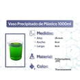 thumbnail image 2 of Vaso Precipitado Plastico 1000ml 1litro Graduado. Appcrom, 2 of 3