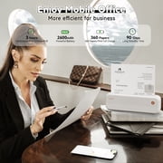 PeriPage P40, Portable Mini Thermal Printer, No Ink Required, Wireless Bluetooth Connection, Compatible with Android and iOS Systems, Supports Printing 8.26-inch x 11.69-inch Letterhead