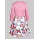 thumbnail image 2 of Camiseta de Talla Extra con Estampado Floral de Twinset Rosegal  Mangas largas de talla grande, 2 of 5