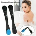 thumbnail image 4 of Folding Back Applicator Body Brush - Long-Handled Shower Massage Cleaning Tool Portable Lotion Applicator Soft Sponge Body Care Brush, 4 of 7