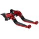 thumbnail image 1 of Palancas de freno y embrague largas y cortas para Yamaha MT-07 2014-2022, palanca de freno ajustable de motocicleta, aleación de aluminio, cabeza roja, mango negro, 1 par, 1 of 1