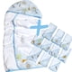 thumbnail image 2 of Toalla de Baño Bebé Pañal Forrado Doble Capa + 6 Unidades Pañal Boca Bebe 100% Algodón Doble Capa Deng Xun unisex, 2 of 2