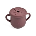 thumbnail image 1 of A prueba de derrames Reutilizable para bebés Soporte para bocadillos de mano Taza de silicona Comida para el hogar Almacenamiento de bocadillos Caja de jugo Entrenamiento Mini contenedor Rojo Speravity BA000340-04, 1 of 7