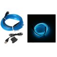 thumbnail image 1 of Car Neon Wire Light USB Powered Ambience Decoration Car Interior LED Strip Light 5V 9.8ft Blue, 1 of 1