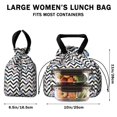 thumbnail image 5 of Pioneer Flower Floral Print Pattern Drawstring Lunch Bag Women - Drawstring Lunch Bag Insulated for Work Office - Stain-Resistant Large Lunchbags for Women with Multi-Pockets, 5 of 6