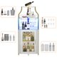 thumbnail image 4 of Yeshouse armario esquinero alto de estilo industrial para vinos y licores, con estantes ajustables, puerta de malla y soporte para copas, ideal para cocina o bar en casa, 4 of 7