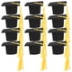 thumbnail image 4 of ColoMX 12 Uds. Gorro de graduación pequeño, adornos para magdalenas, decoraciones de postre para fiesta de graduación, Mini gorros de graduación con borlas, 4 of 8