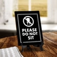 thumbnail image 3 of Signs ByLITA Please Do Not Sit Office Table Sign with Acrylic Stand (6x8“), 3 of 5