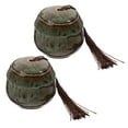 thumbnail image 3 of 2Pcs Ceramic Candle Cans Porcelain Sealed Cans Candies Snacks Packaging Boxes, 3 of 8