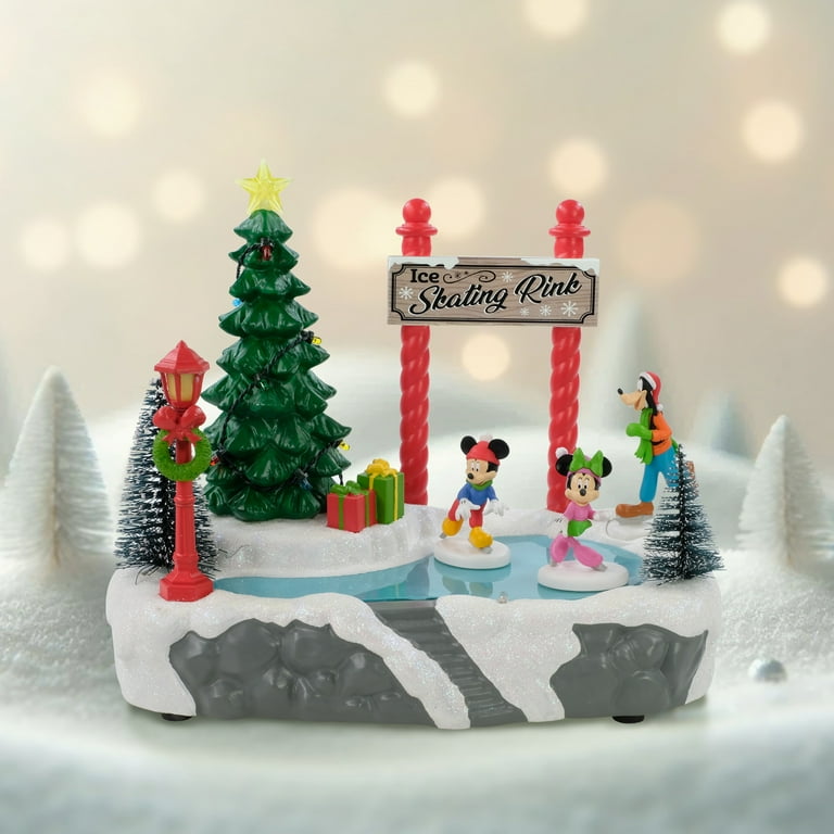 Disney, Animated Skating Rink with Lights and Music Christmas