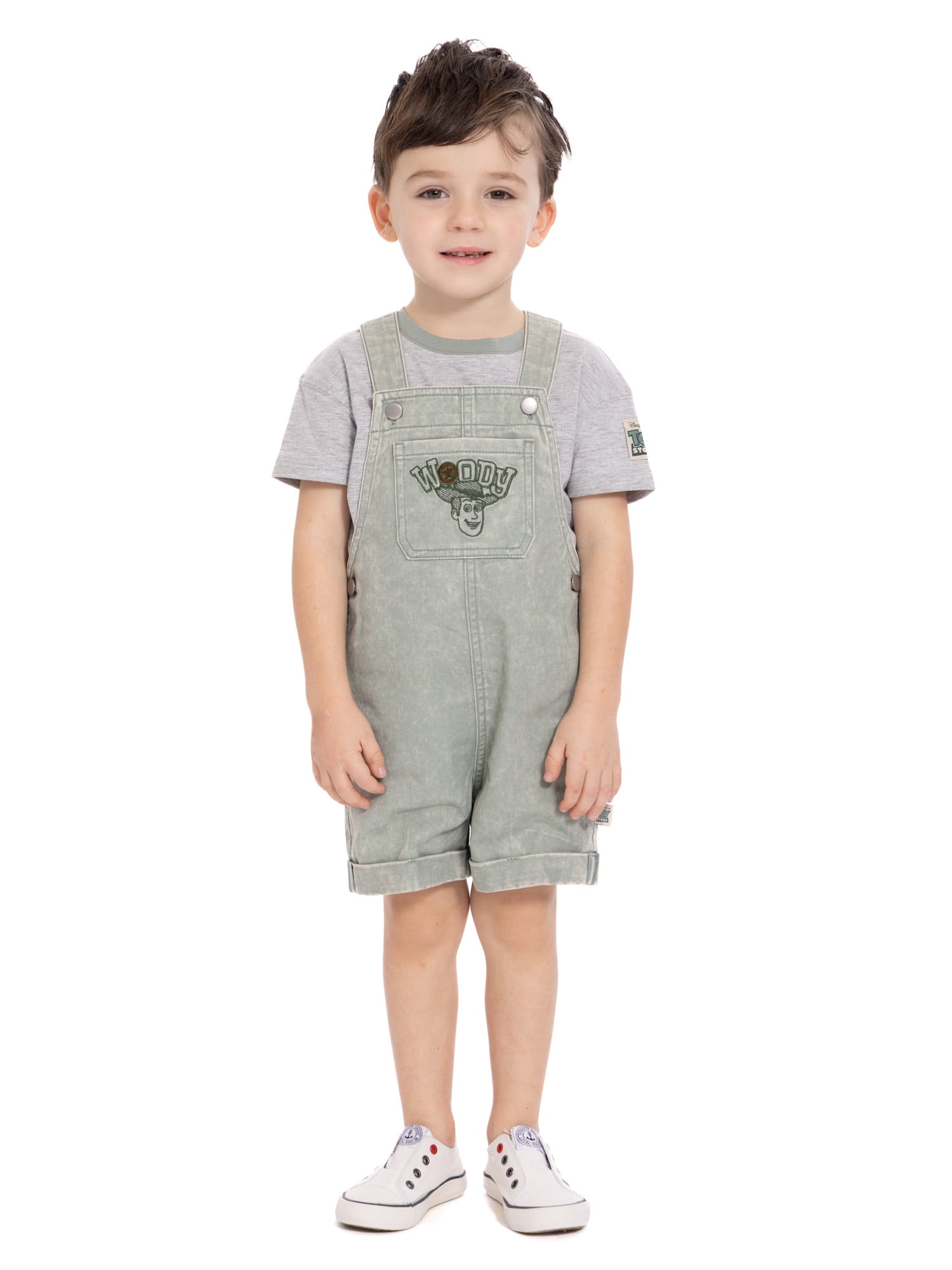 Toy Story Toddler Boys Shortall and Short Sleeve Tee Set, 2-Piece, Sizes 12M-5T
