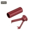 thumbnail image 3 of Uxcell 8Pack Shoelace Tips Alloy Shoelace Head, Wine Red Cylindrical Shoe Lace Ends Cords End Tip for Clothes, 3 of 7