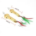 thumbnail image 1 of Cebo de pesca, 2 piezas de cebos de pesca de metal con vibración, cebos de pesca duros, señuelos de pesca de metal de estética elegante, 1 of 11