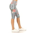 thumbnail image 2 of Women's Casual Workout Comfy Stretch Elastic Waist Burmuda Leggings Short Pant, 2 of 5