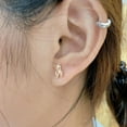 thumbnail image 2 of Cute Bear Small Stud Earrings 999 Sterling Silver for Women Lovely Animal Tiny Cartilage Tragus Earring Studs Statement Post Fashion Jewelry Gifts Hypoallergenic Daughter BFF, 2 of 4