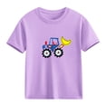 thumbnail image 6 of HADST Girls' Cute Print T-Shirts, Short Sleeve Crew Neck Casual Tops with Cartoon Graphic, Summer Tees for Daily Wear, 6 of 6