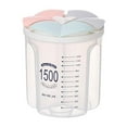 thumbnail image 4 of relayinert Plastic Divided Box Organizer Clear BPA Container Plastic Case Free Storage 1500ml 5Set, 4 of 6