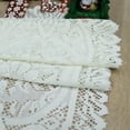 thumbnail image 4 of Set of 2 Cotton Crochet Lace Rectangular Doilies (White, 33 x 121 cm), 4 of 5